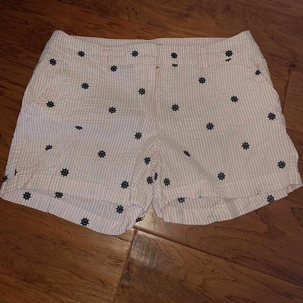 Seersucker nautical shorts